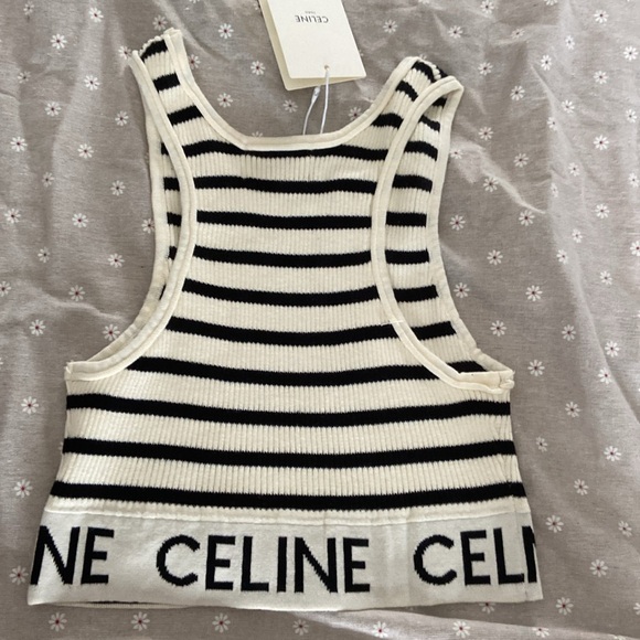 Celine Crop Top White Size S - Picture 5 of 5